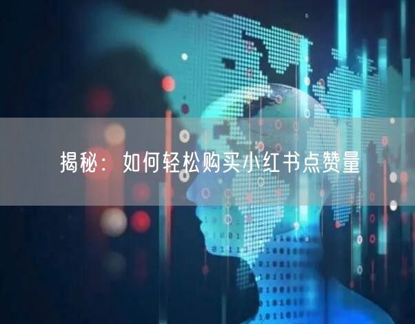 揭秘:如何轻松购买小红书点赞量